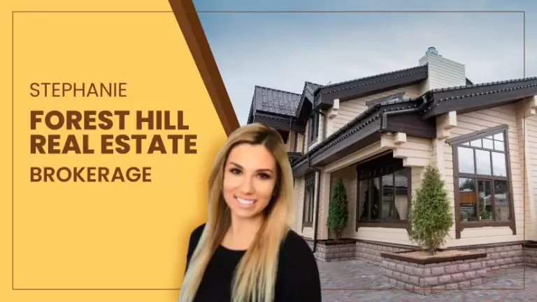 Forest Hill Estate Brokerage company with a smiling lady