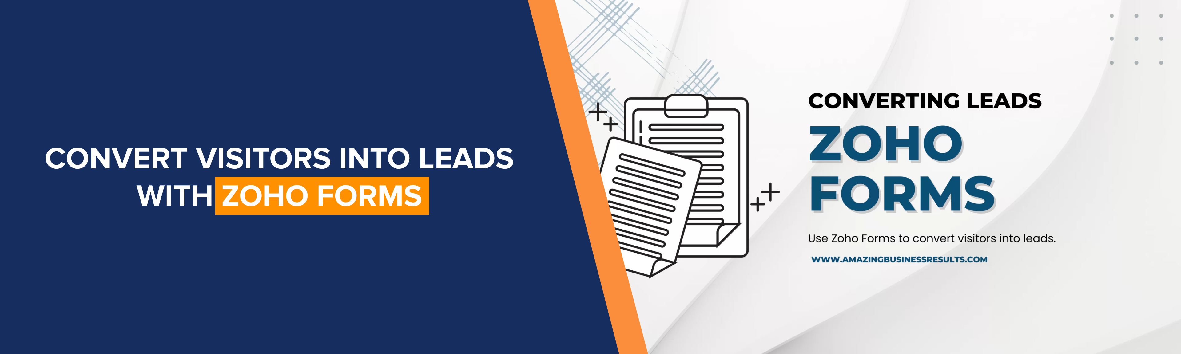 Convert Visitors Into Leads with Zoho Forms​